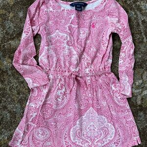 Ralph Lauren Pink Paisley Kids Dress